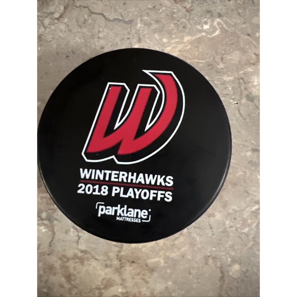 2018 Winterhawks Hockey Playoffs WHL Official Game Puck